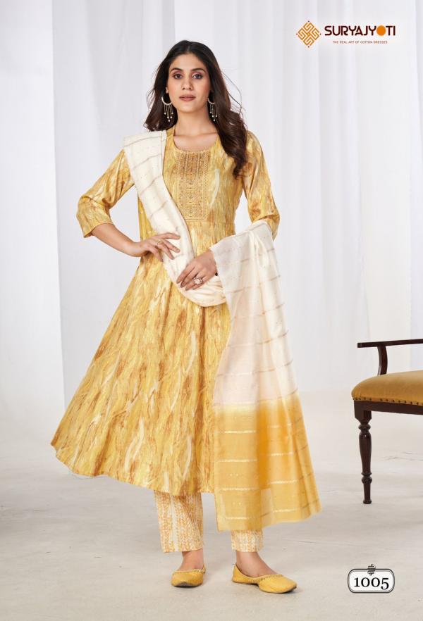 Suryajyoti Anarkali Special Vol-1 – Anarkali Kurti With Pant & Dupatta